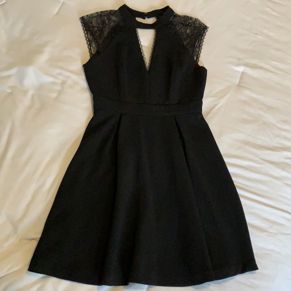 Black lace cocktail dress!